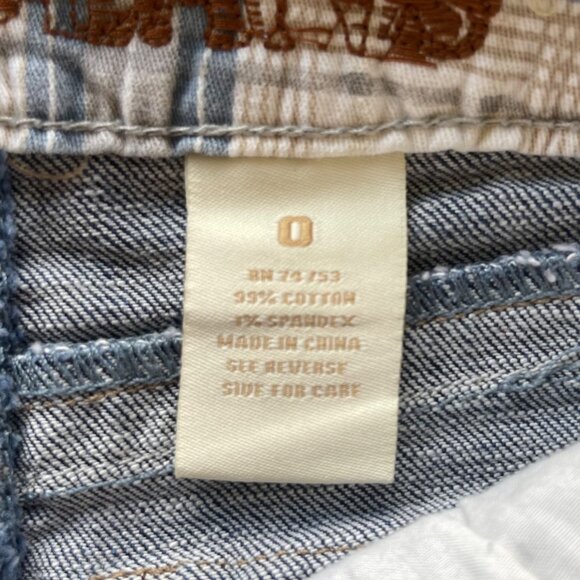 Zana Di Jeans Womens 0 Mini Denim Skirt Flap Pockets Thick Stitch Raw Hem y2k - Picture 11 of 13